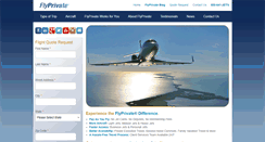 Desktop Screenshot of flyprivate.com